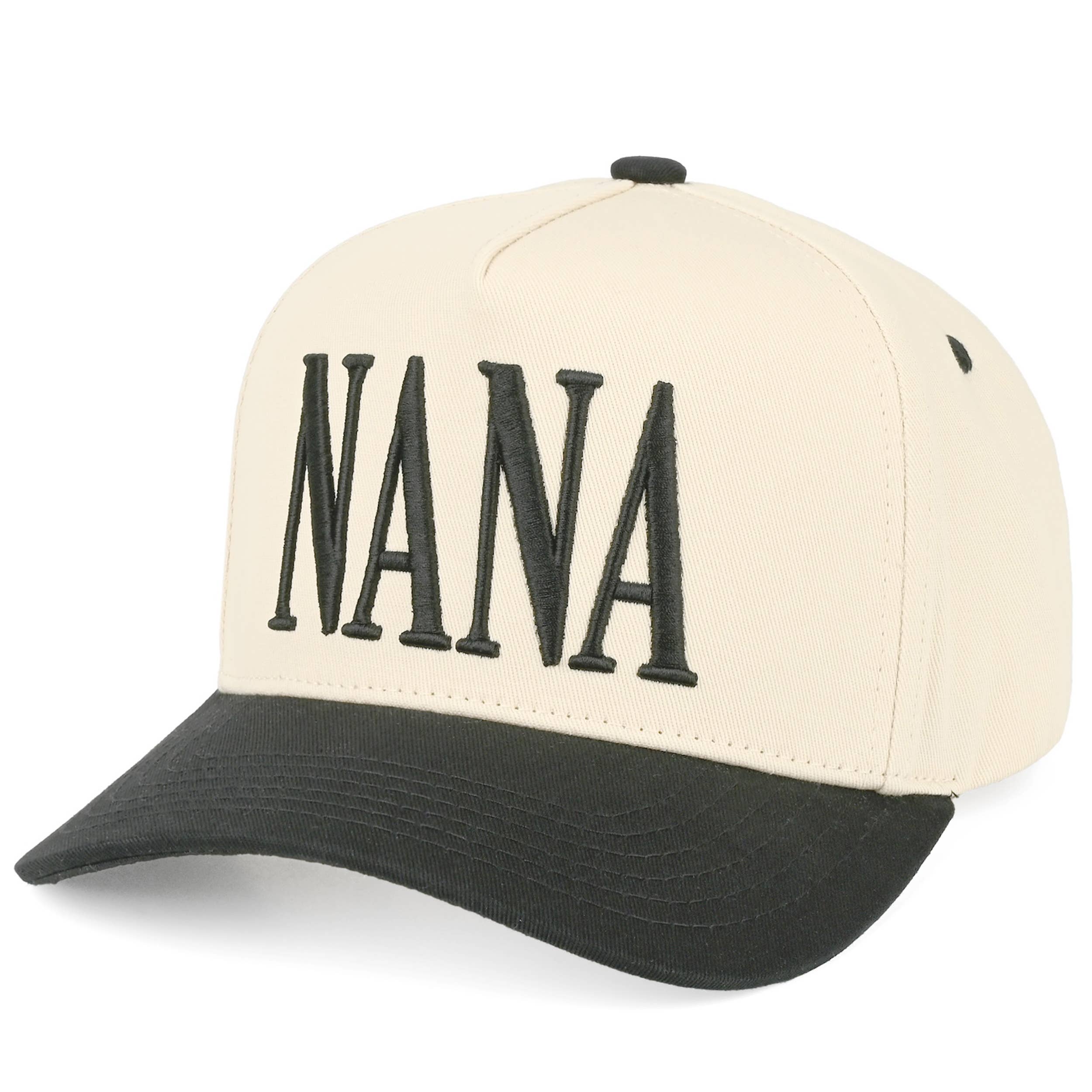 C.C NANA Letter on Two Tone Trucker Hat