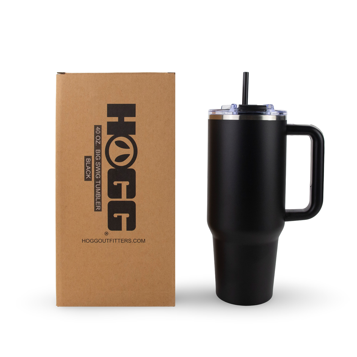 Custom HOGG 40oz POWDER COATED BIG SWIG TUMBLER