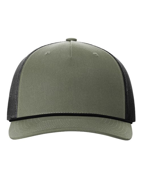 Custom Richardson 112FPR Five-Panel Trucker Rope Cap
