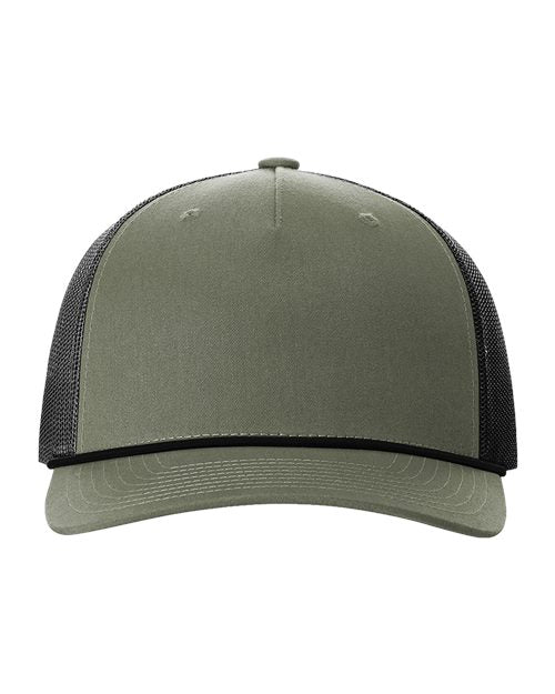 Custom Richardson 112FPR Five-Panel Trucker Rope Cap