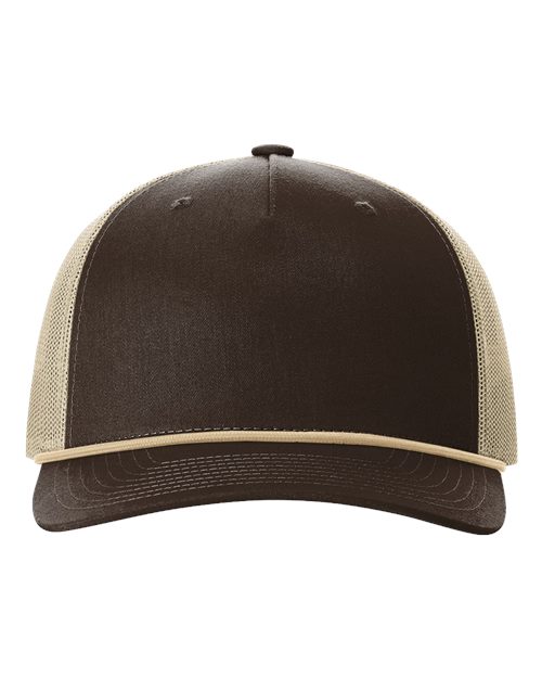 Custom Richardson 112FPR Five-Panel Trucker Rope Cap