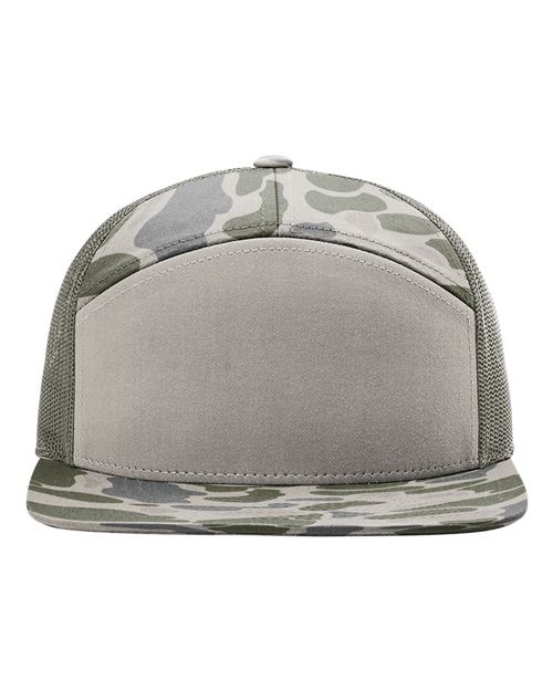 Custom Richardson 168P Printed Seven-Panel Trucker Cap