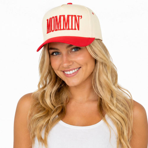 C.C MOMMIN Letter Two Tone Trucker Cap