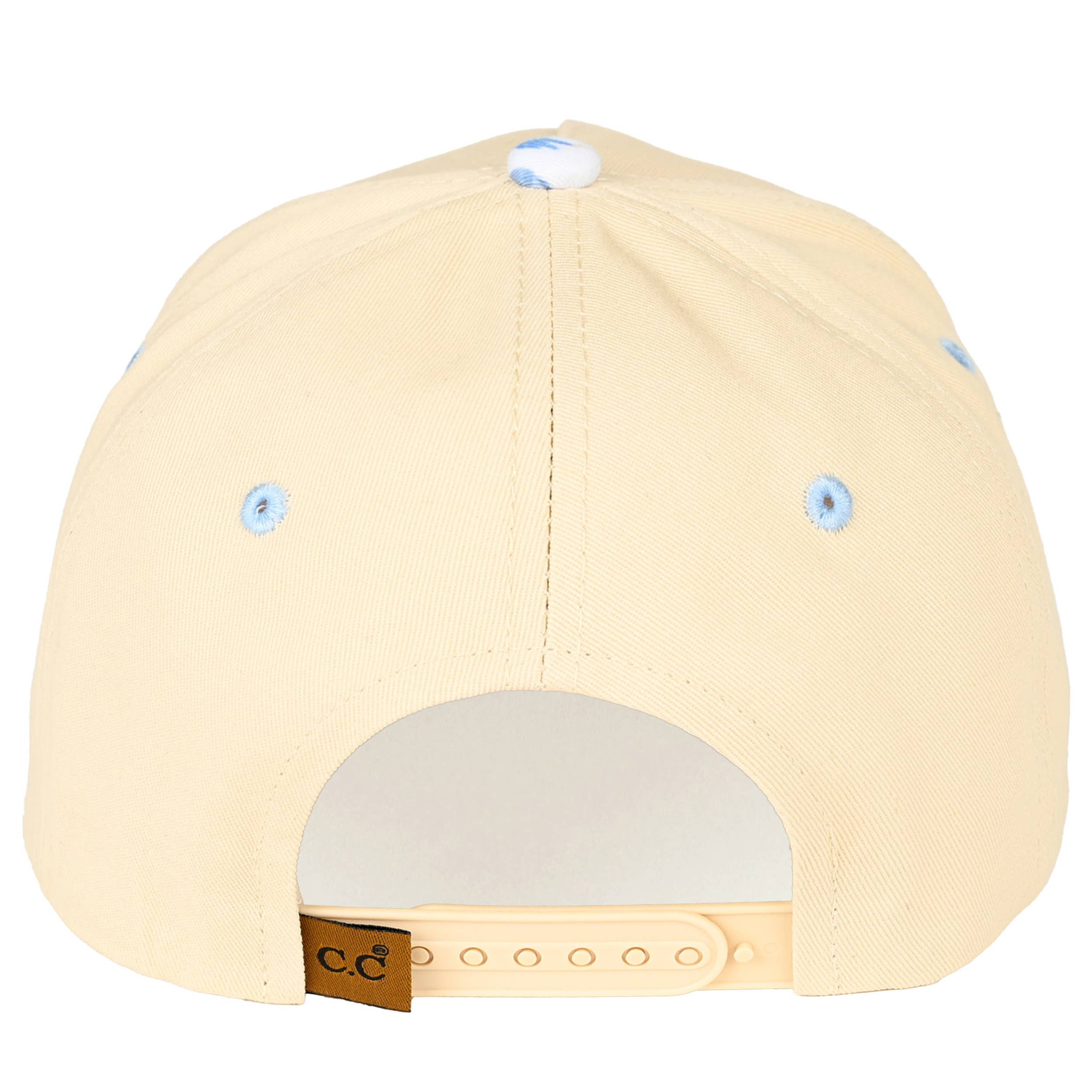 C.C SALTY Letter Embroidered on Two Tone Trucker Hat