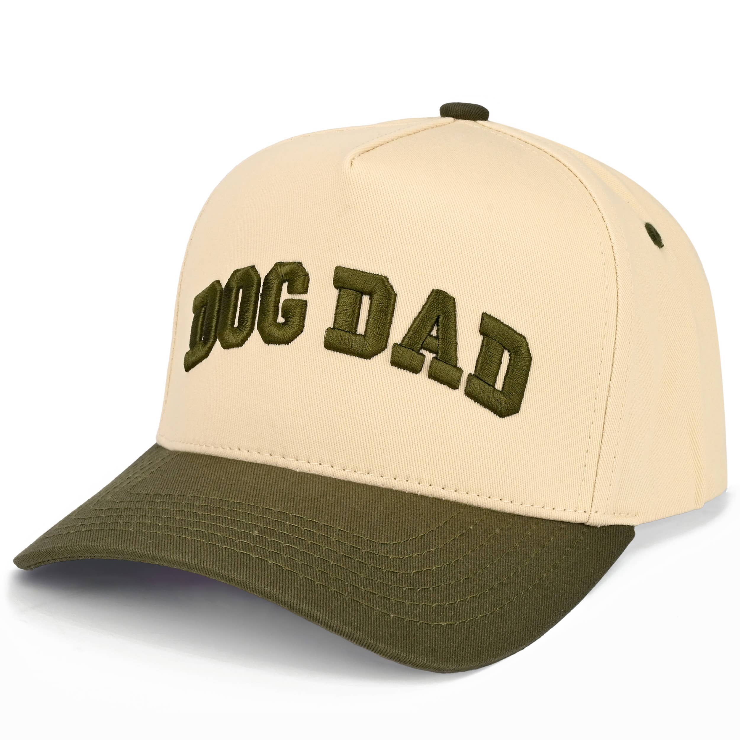 C.C DOG DAD Letter Embroidered on Two Tone Trucker Hat