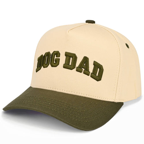 C.C DOG DAD Letter Embroidered on Two Tone Trucker Hat