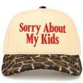 C.C SORRY ABOUT MY KIDS Letter Two Tone Trucker Hat