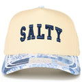 C.C SALTY Letter Embroidered on Two Tone Trucker Hat
