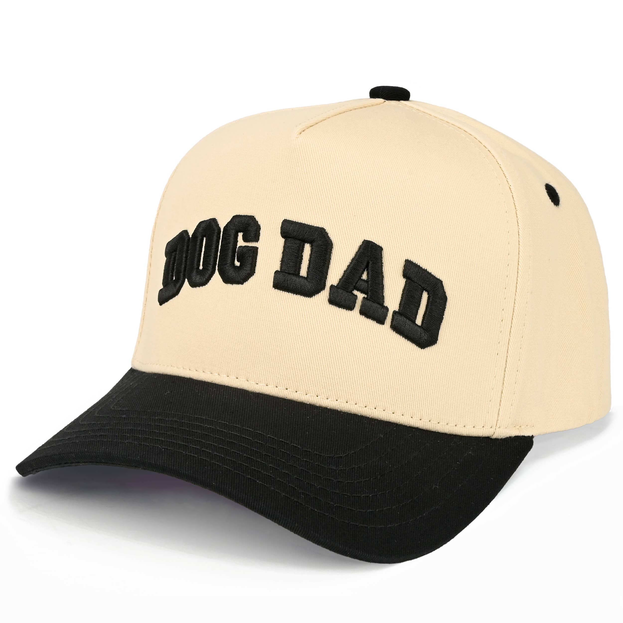 C.C DOG DAD Letter Embroidered on Two Tone Trucker Hat