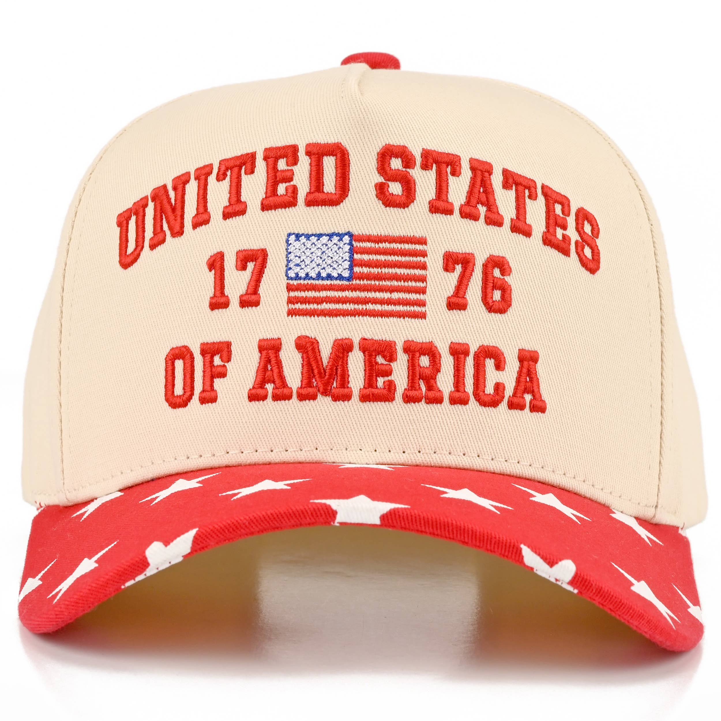 C.C UNITED STATES 1776 Letter on Two Tone Trucker Hat