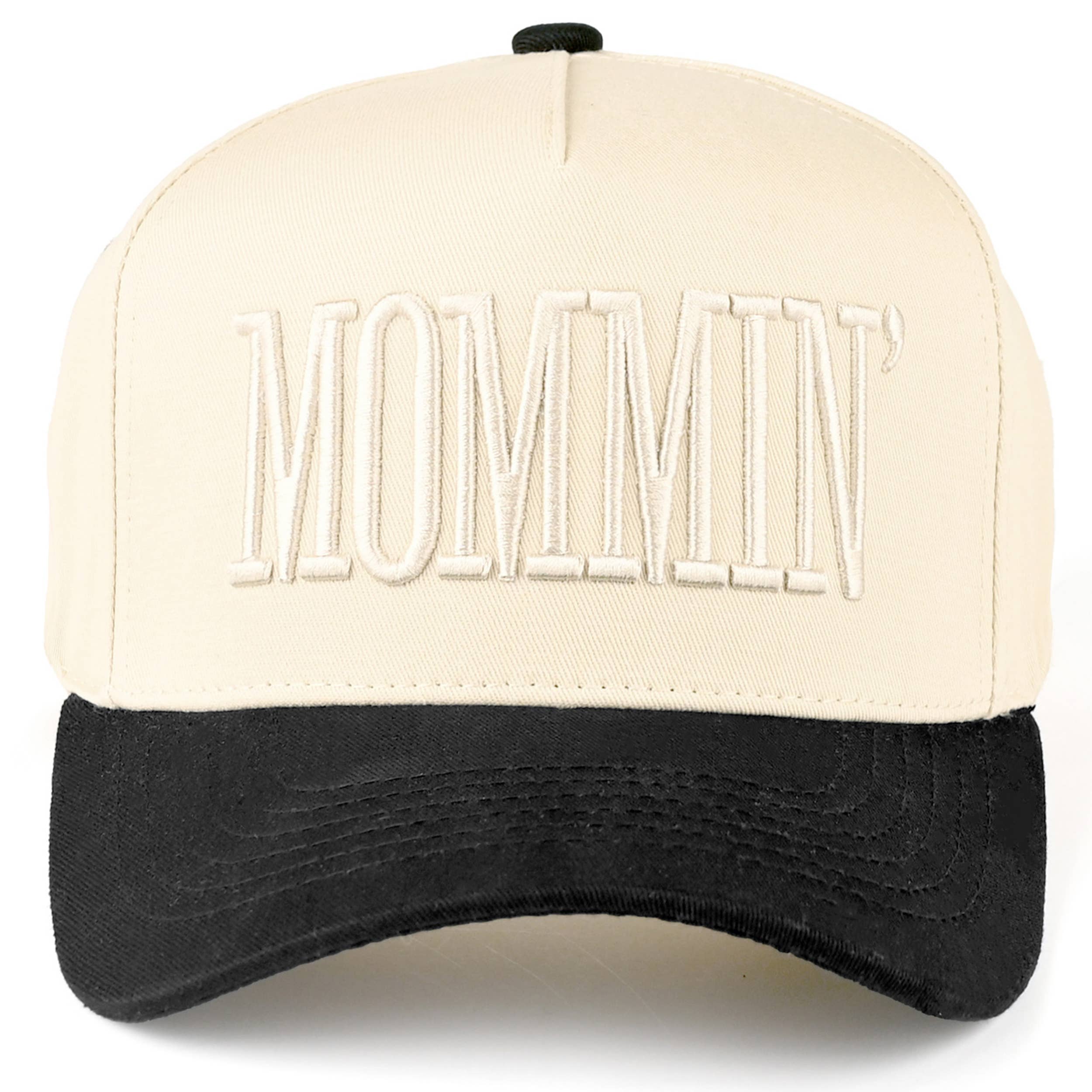 C.C MOMMIN Letter Two Tone Trucker Cap