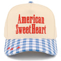 C.C AMERICAN SWEETHEART Letter on Two Tone Trucker Hat