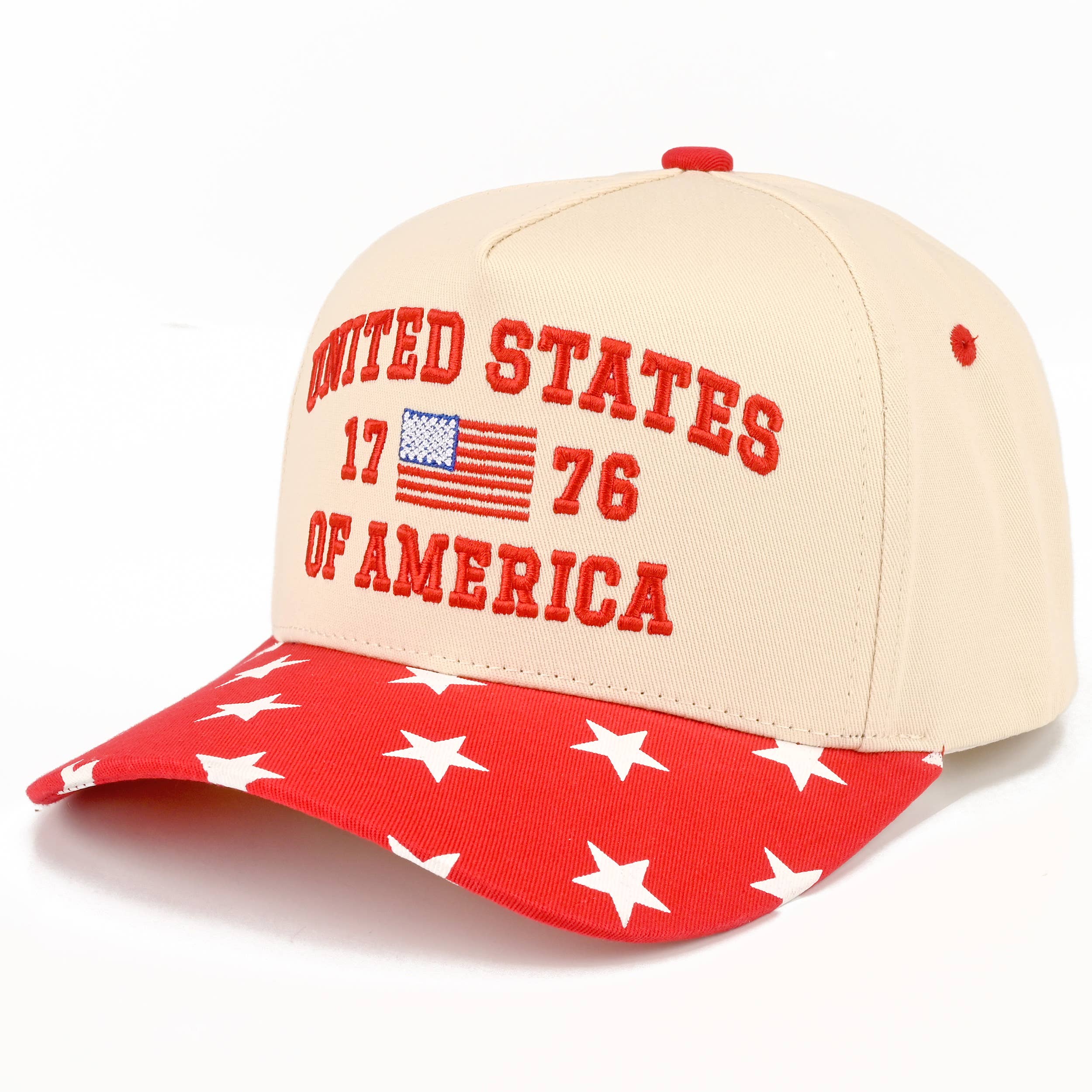 C.C UNITED STATES 1776 Letter on Two Tone Trucker Hat