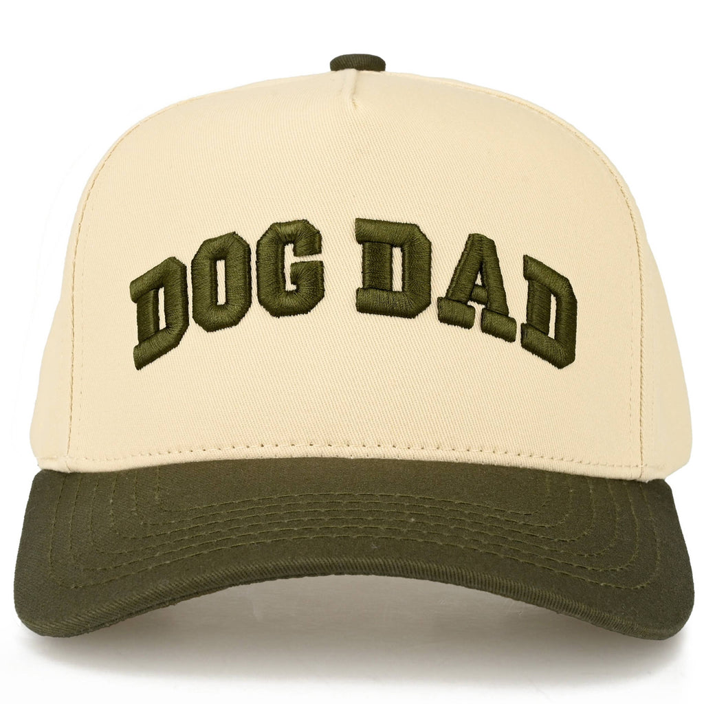 C.C DOG DAD Letter Embroidered on Two Tone Trucker Hat