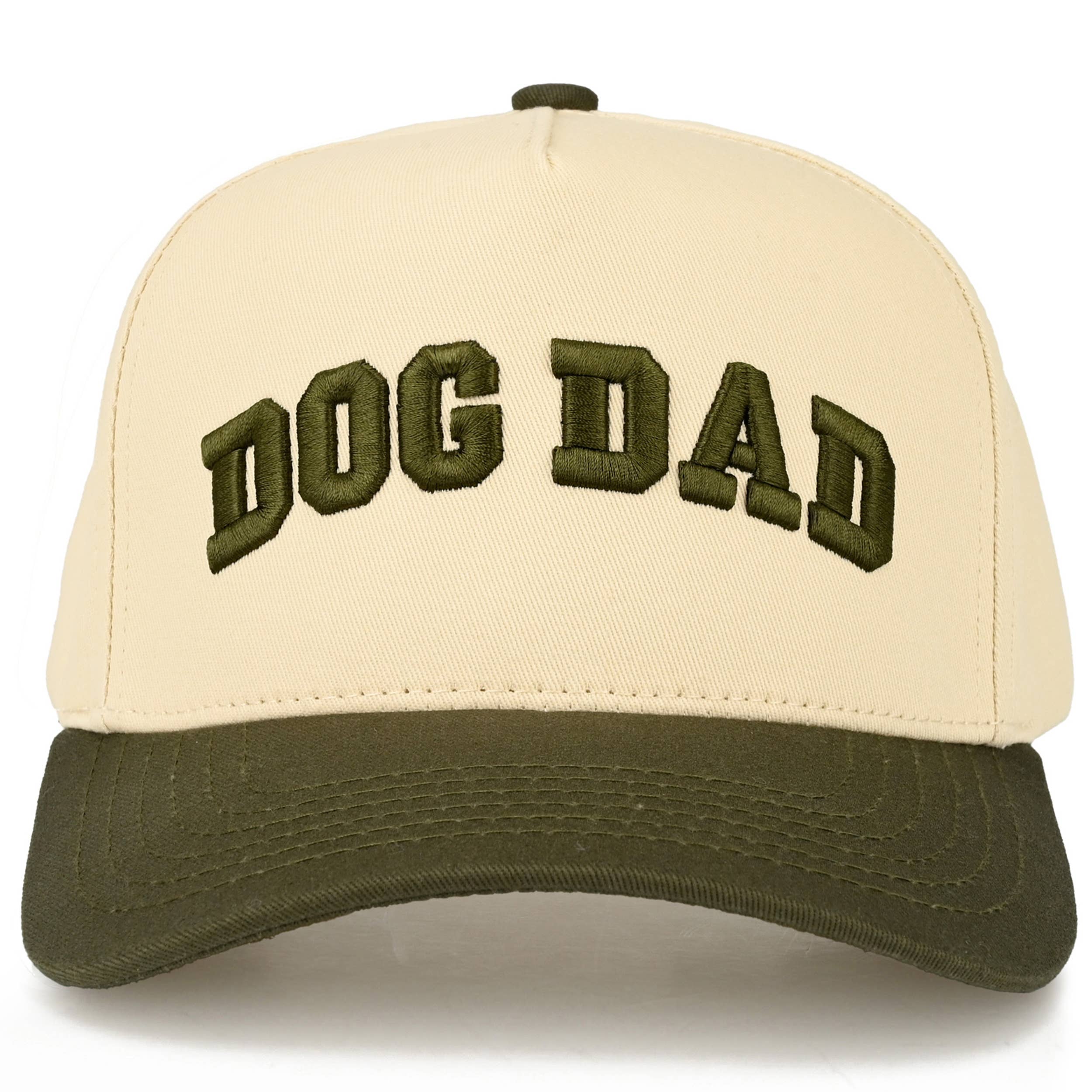 C.C DOG DAD Letter Embroidered on Two Tone Trucker Hat