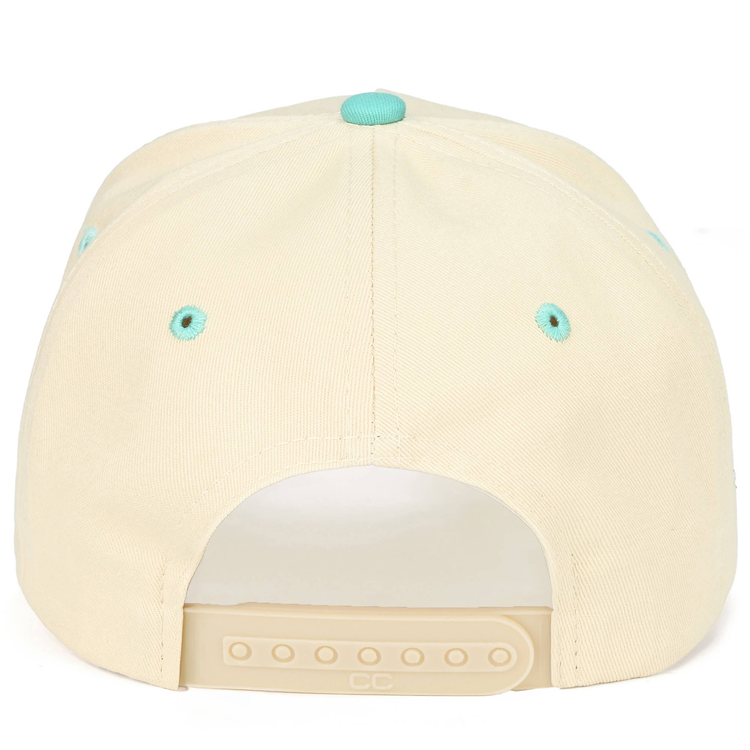 C.C SALTY Letter Embroidered on Two Tone Trucker Hat