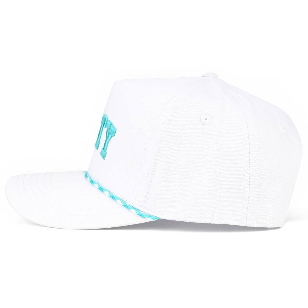 C.C SALTY Letter with Color Rope Trucker Hat