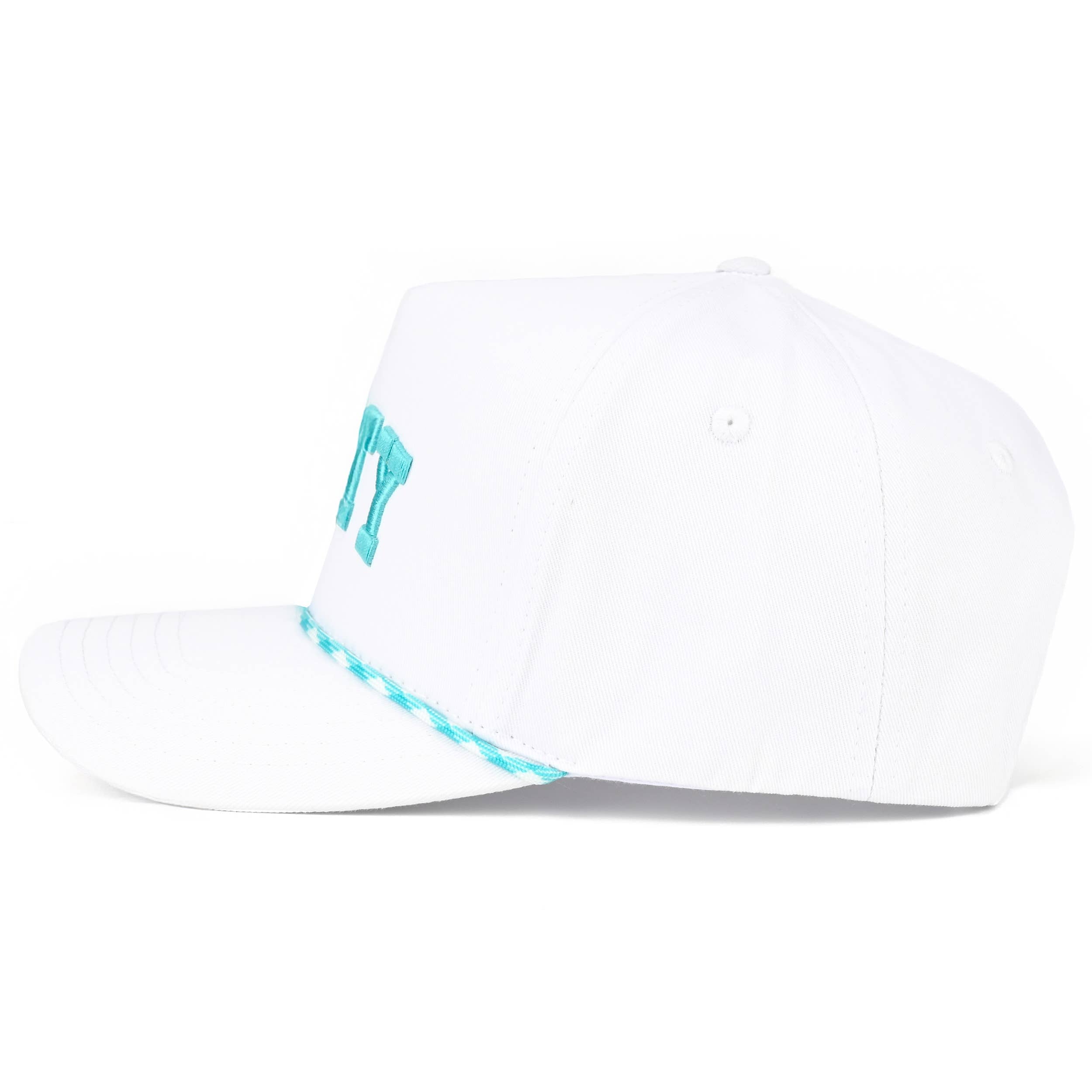C.C SALTY Letter with Color Rope Trucker Hat