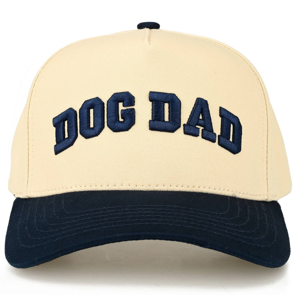 C.C DOG DAD Letter Embroidered on Two Tone Trucker Hat