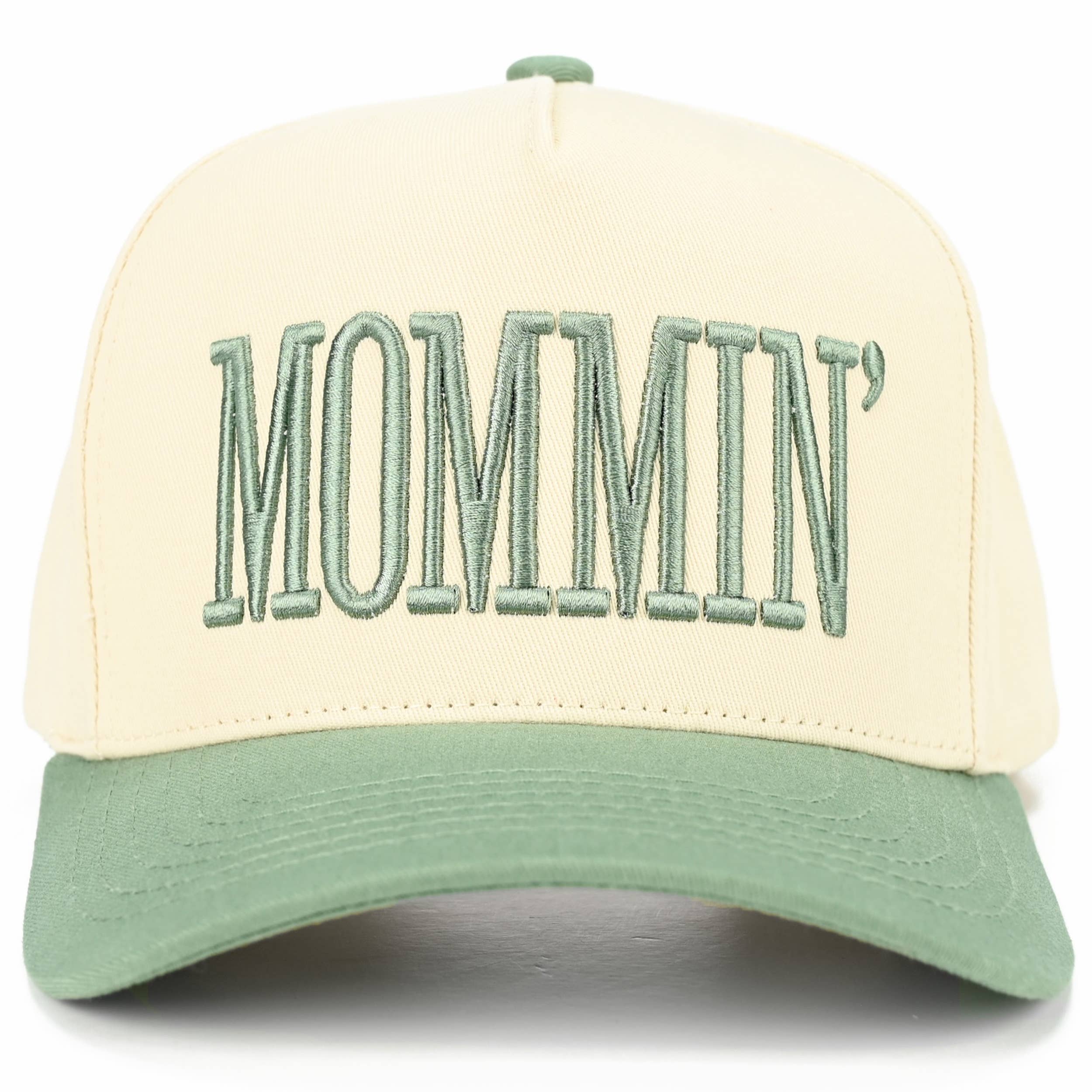 C.C MOMMIN Letter Two Tone Trucker Cap