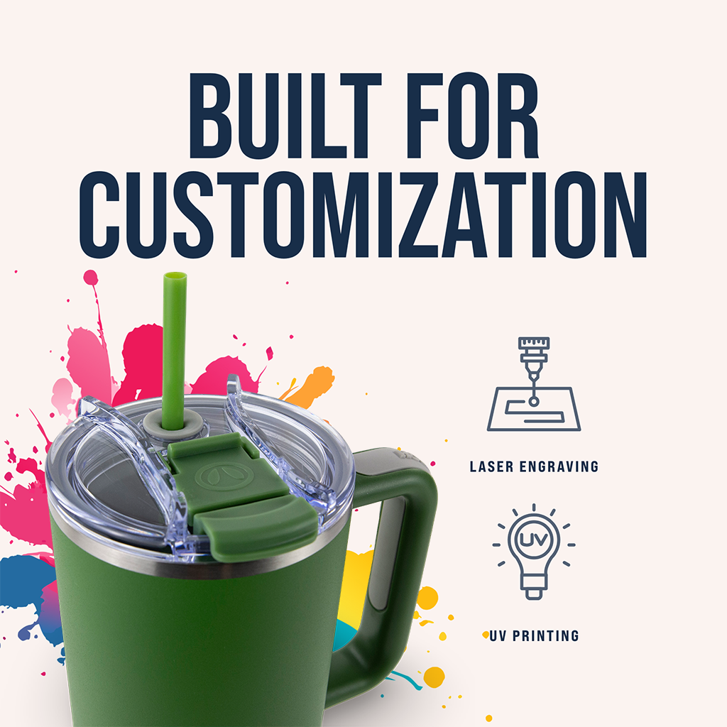 Custom HOGG 30oz POWDER COATED BIG SWIG TUMBLER