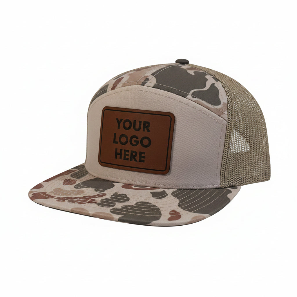 Custom Richardson 168P Printed Seven-Panel Trucker Cap